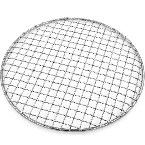 Grille de barbecue polyvalente, grille ronde, filet de cuisson vapeur/barbecue pour camping, barbecue au charbon de bois, barbecue extérieur, jardins (1/4)