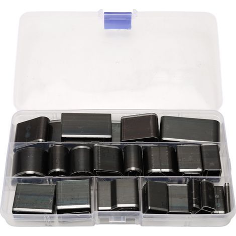 Set mit 55 hohlen Ausstechformen aus Kohlenstoffstahl, verschiedene Größen, in einer Geschenkbox, zum Ausstechen von Leder, Stoff, Ton, für DIY-Projekte und Gürtel (1/5)