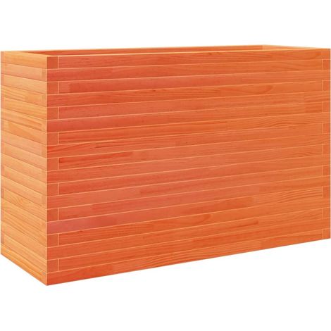 Vassoio per fioriera aiuola rialzata piante fiori terrazza giardino cera 110 x 40 x 68,5 cm legno di pino massiccio marrone 020038435