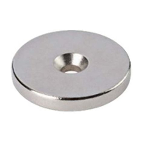 BOTTONE MAGNETICO AL NEODIMIO FORATO - D.MM 15 H.MM 2- 28 pezzi