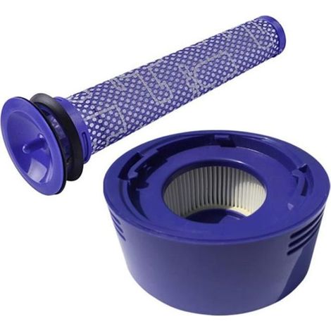 HEPA-Filter und Vorfilter – 2 Stück – Blauer Kunststoff – Für Dyson V7 V8 – Ersatzteilnummer DY-96747801 (1/4)
