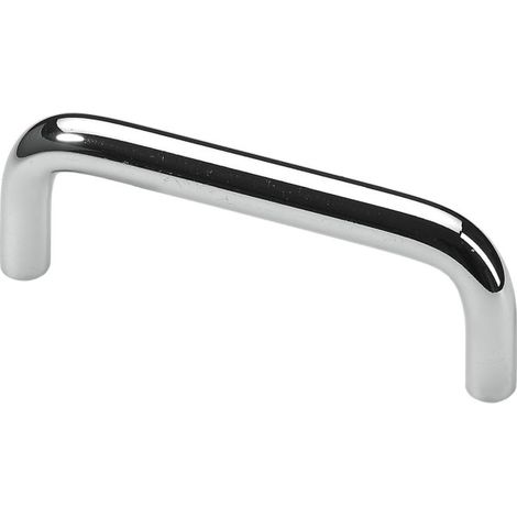 Hettich Möbelgriff Stahl silber 10,0 x 106,0 x 30,0 mm - 1 Stück Möbelgriffe