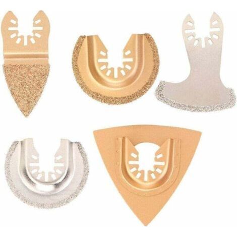 5pcs Diamond Oscillating Saw Blades Oscillating Tools Multi-Purpose Wood Tool for Wood Plastic Cutting,