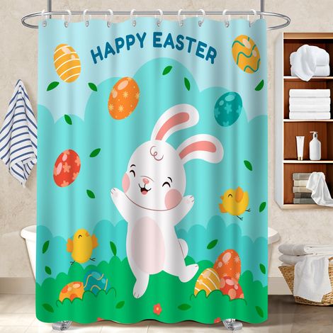 Rideau douche imperméable polyester 180x180 naturel polyester pour salle de bain pour nouvelle déco pour la rentrée (1/5)