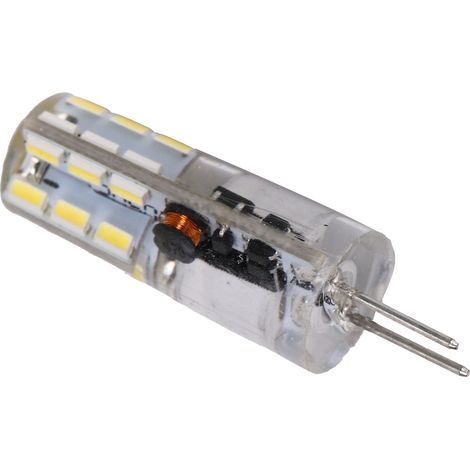 G4 24LED Glühbirne 2W 200LM Bi-Pin-Leuchte Nicht dimmbar für Kronleuchter AC DC 12V (Kaltweiß 6000-6500K) (1/5)