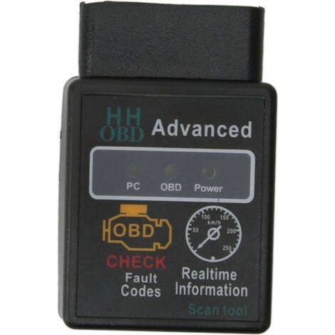 Herramienta de diagnóstico automotriz OBD2, lector de códigos de falla Bluetooth, detección de presión de combustible, lectura de códigos de falla, HH OBD V2.1-Crezuo-Crezuo
