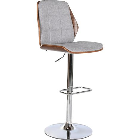 Taburete Poliester Nogal 50X52X121 Ajustable (1/5)