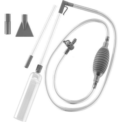 Applicable Aspirateur Manuel Sans Fil de 3 M pour Bain à Remous et Piscine - Changement d'Eau, Nettoyage de Spa Portatif Avec Ampoule Compressible, 2 Buses et Tuyau Flexible (1/5)