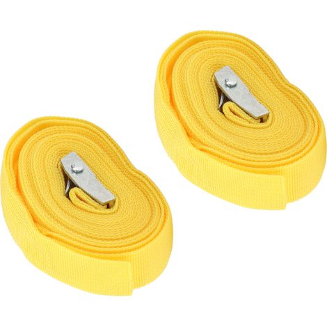 Sangle de fixation 25mm, sangle d'arrimage avec boucle en alliage de zinc, 3 m / 9,8 pi, pour transporter divers bagages et colis (1/5)