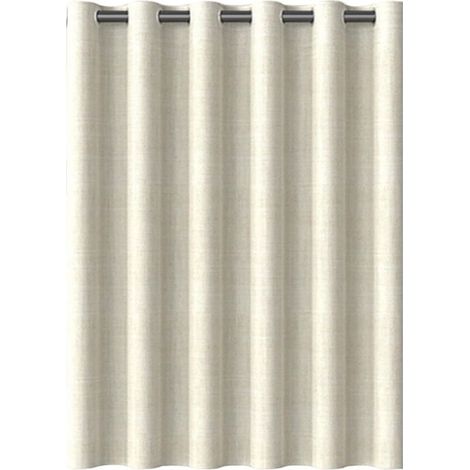 UlisemRideau de chambre à coucher de salon en matériau épaissi imperméable sans perforation installation facile tringle de douche beige (1/4)
