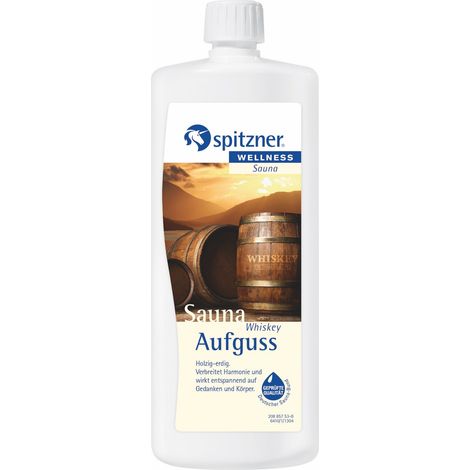 Spitzner Saunaaufguss Whiskey 1 Liter Wellness Sauna Aufguss 1000 ml