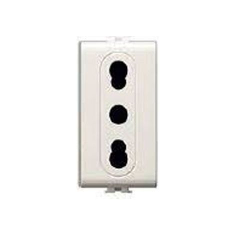 Presa Ita Bivalente Sicurezza Easy 2P+T10/16A ( Elettrocanali Cod. Ecse8080 )