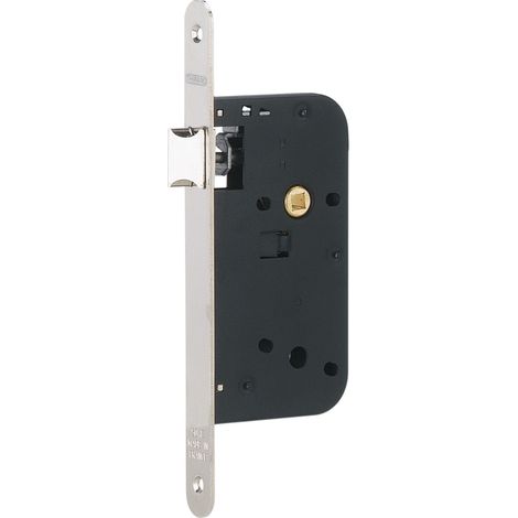 THIRARD - Serrure encastrable pour porte intérieure, axe 50mm, bouts ronds, nickelé - THIRARD