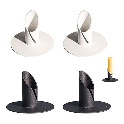 Lot de 4 Pièces Chandelier Bougeoir en Métal Rétro Candélabre Bougeoirs Détenteur pour Hôtel Restaurant et Salle Décoration (1/5)
