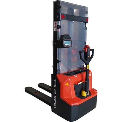 Gerbeur peseur électrique imprimante à batterie lithium - Levée 2814mm - Charge 1200kg - Passage de portes - PSE12N2900SCIMP