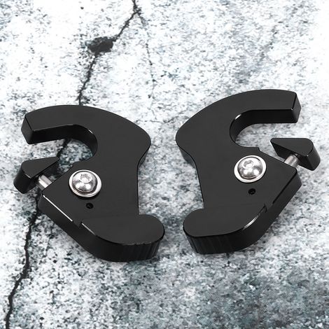 Paar drehbare Sissybar-Gepäckträger-Docking-Clip-Sets links/rechts, CNC-gefrästes Aluminium, passend für Touring-Modelle (1/5)