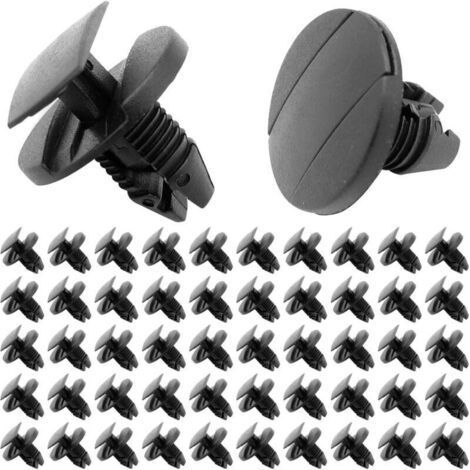 BUNTHAUS 50 Pcs Clips de Fixation Voiture, 8565.53 1609267280, Clips pour Peugeot, Clips Carrosserie, Rivet Plastique Voiture, Agrafe Voiture Compatible avec Citroen Peugeot Jumpy Berlingo C3 C4 C5 C6 (1/5)