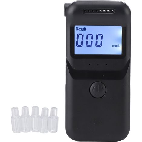 Alcoolémie portable à commande vocale intelligente, capteur de gaz à semi-conducteurs, grand écran, affichage clair, test de conduite en état d'ivresse, idéal pour les réunions de famille. (1/5)