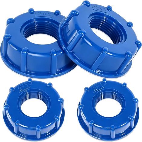 4 Pièces Bouchon Cuve, S60x6 IBC Bouchon De Réservoir, Connecteur De Réservoir, Adaptateur De Cuve, Vanne De Tonne, Pour Vanne De Tonne IBC 1000 Litres Tuyau De Jardin (1/5)