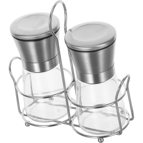 Moulin à poivre manuel, inox, argenté, rechargeable (1/5)