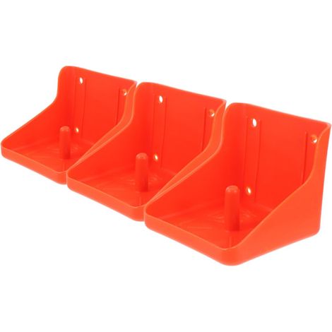 Support de Bloc de Sel pour Bétail et Ovins, Lot de 3 Mangeoires en Plastique Robuste, Boîte Porte-blocs Sel à Lécher pour Ferme et Élevage, Alimentation Pratique et Solide (1/5)