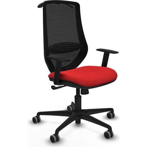 piqueras-y-crespo Mardos Silla de oficina ergonómica roja