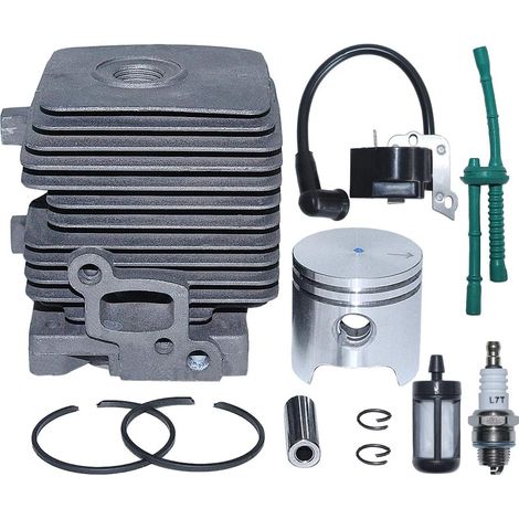 Kit de bougie, filtre à carburant et bobine d'allumage avec piston de cylindre de 34 mm pour taille-haie Stihl FS55 FS45 FS38 4140 020 1202, 4140 400 1300. (1/5)