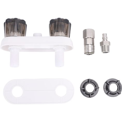 Ortviai Robinetterie de Douche pour Camping-car – Robinet Mélangeur avec Raccord Rapide 3/4″ et Contrôle Précis Température (1/5)