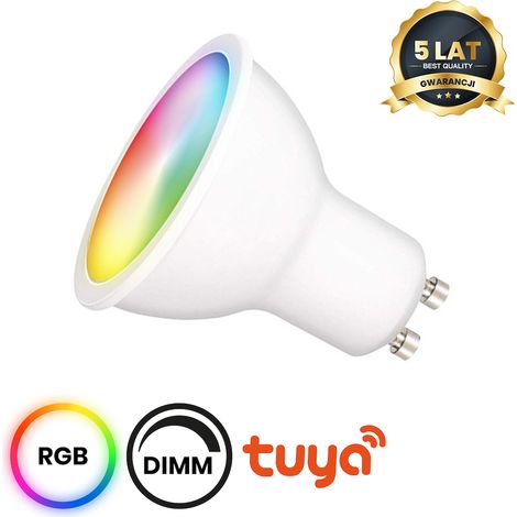 Intelligente WLAN-LED-Lampe GU10 5W RGB CCT DIM variable Farbe (1/5)