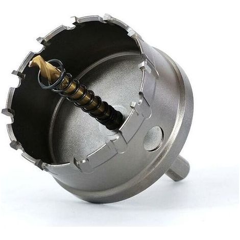 Scie Cloche Bi-métal, 48 mm Carbure TCT en Acier Inoxydable de Qualité Industrielle, Scie Trépan Alliage Métallique en Acier à Grande Vitesse pour Métal,Alliage Aluminium,Plastique (1/5)