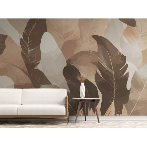 Papier Peint Feuillage - Feuilles Douces Automnales - 150 x 250 cm (1/2)