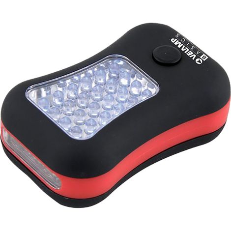 LAMPADA DA LAVORO A LED 24 led (pannello) + 4 led (torcia)- 12 pezzi  - VELAMP