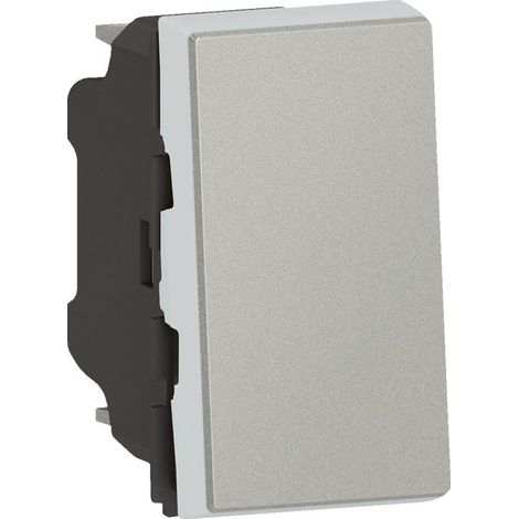Poussoir ou poussoir inverseur Mosaic Legrand 1 module Finition: Noir (1/3)