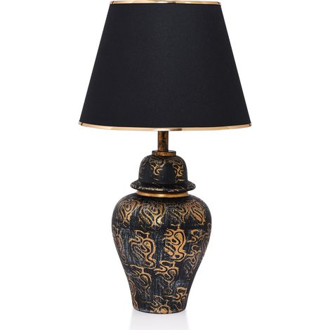 Lampada da tavolo, lampada da comodino, luce da soggiorno Lamp Gold Nero (1/5)
