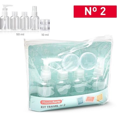 Set Travel Bottiglie da Viaggio in Pet Varie Misure (1/2)