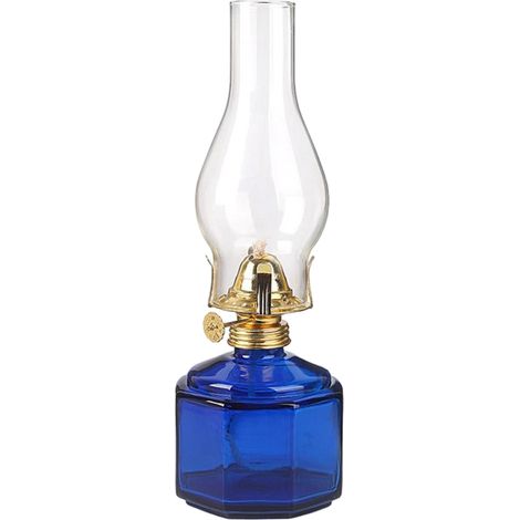 Lampe à beurre en verre polygonal de grande capacité, luminaires traditionnels d'extérieur et d'intérieur résistants au vent (1/5)