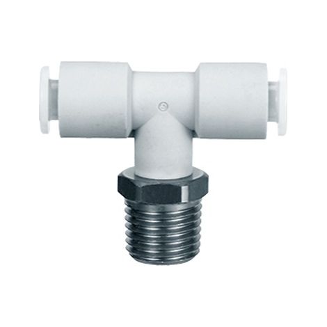 Tee de branche SMC KGT vers R 1/8 Mâle 8 mm ( Prix pour Sachet de 2 )