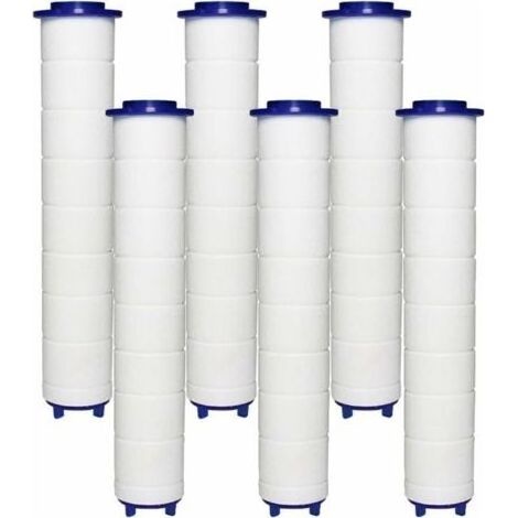 FILTER Pommeau Douche 6 Filtres en Coton PP, Élément Filtrant en Coton PP pour Douchette et Filtre Ionique, pour Pommeau Douche Pluie,de (1/4)