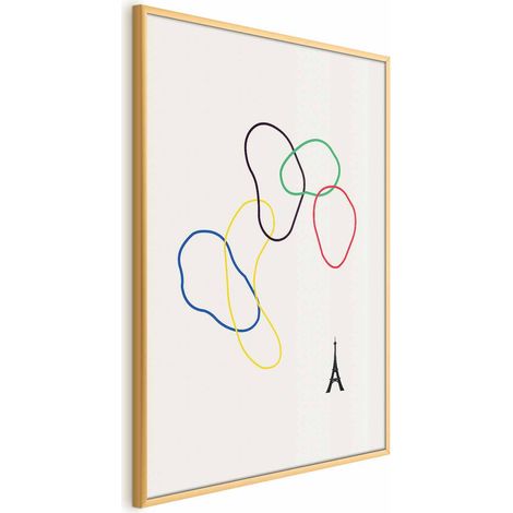 Poster – Bunte Kreise – Digitale Grafik – Minimalismus (1/4)