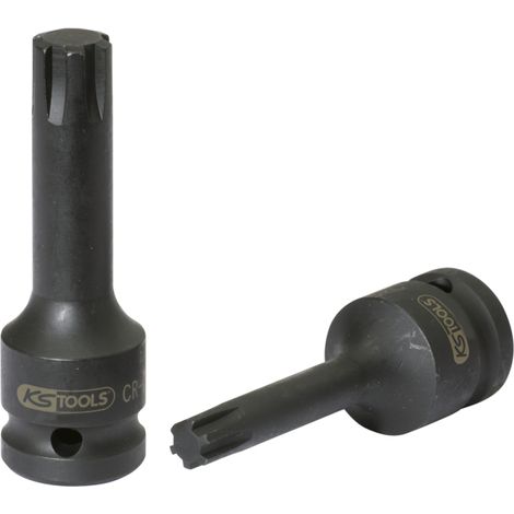 Douille longue à chocs mâle RIBE® 1/2'', M8 - sur carte