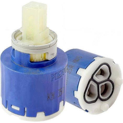 Noyau de valve de remplacement Kerox NKJ35 35 mm pour robinet mitigeur monocommande, hybride céramique à économie d'énergie, kit à rotation à droite compatible avec les robinets mitigeurs monocommande (1/5)