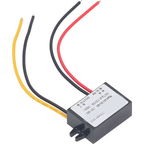 Module abaisseur 36 W ultra-mince DC 24 V, 36 V, 48 V (15-60 V) vers DC 12 V, 3 A (1/5)