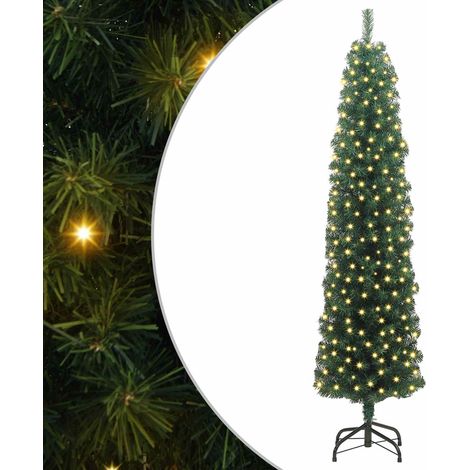 Árbol de Navidad artificial Verde 180 cm PVC, Acero y Plástico vidaXL