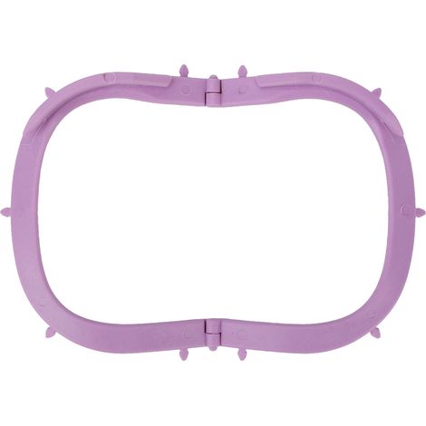 Cadre de digue en caoutchouc violet pliable, support incurvé pour dentiste, maintien stable, outil dentaire portable (1/5)