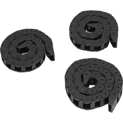 Lot de 3 chaînes porte-câbles à 3 trous, type pont, en nylon ouvert, pour imprimante 3D VORON 2.4