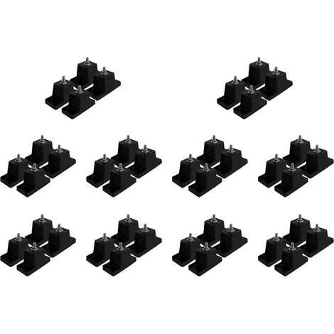 40 Pièces Coussin de Base de Pied Antichoc Coussin de Support de Climatisation Extérieure Coussin Épais Antidérapant Base Pied Coussinets en Caoutchouc (1/5)