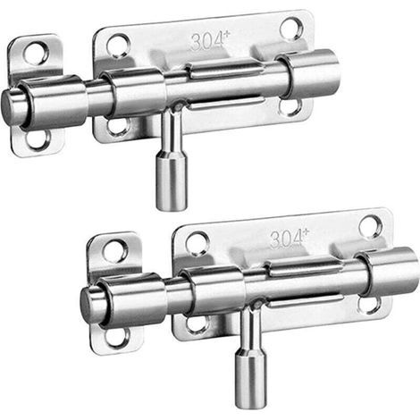 Set mit 5 3-Zoll-Türschlössern aus Edelstahl für Badezimmer, Schuppen und Schlafzimmer (1/4)
