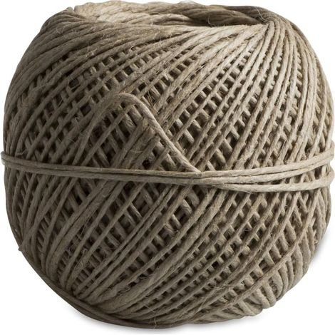 Bardusch-Corde de Jardin en Lin pour Loisirs créatifs, Corde de Jute, Corde décorative, Produit Naturel Pur, 100 m x 1,5 mm (1/4)