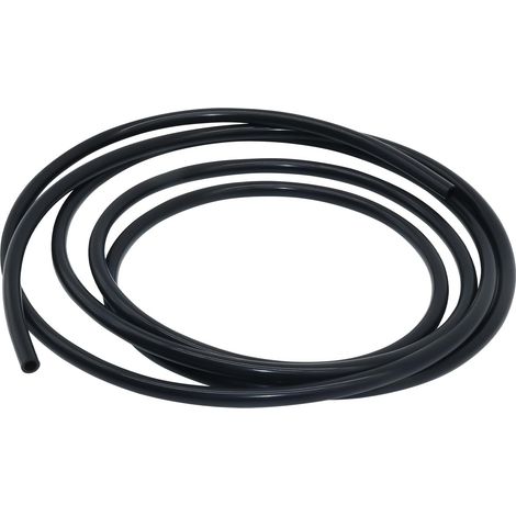 Tuyau flexible en silicone, diamètre intérieur 6 mm, diamètre extérieur 9 mm, tuyau en silicone noir de 3 m pour pompes et tuyaux d'air (1/5)