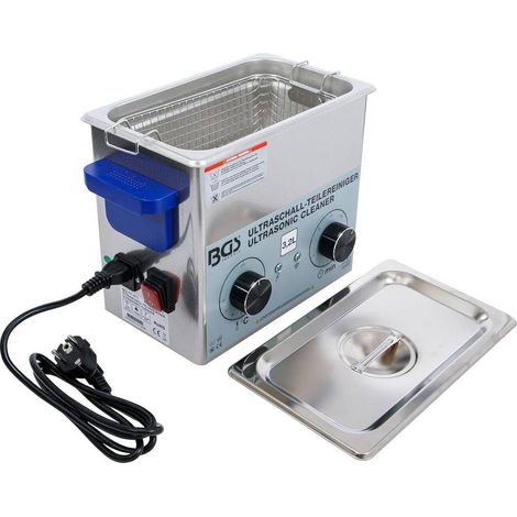 Bac à Ultrason 3,2 L - Capacité Spacieuse, Nettoyage Précis, Acier, Pro - D-Work